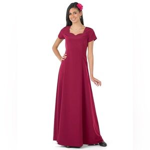 Southeastern Sweetheart Neck, Red Sleeveless Concert Dress